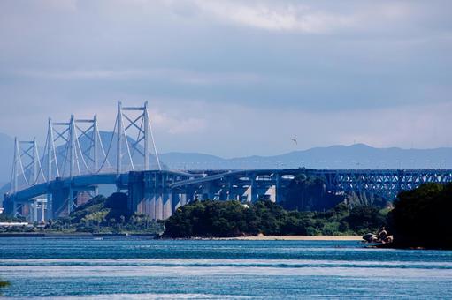 田土浦公園 田土浦公園 田土浦公園,瀬戸大橋,瀬戸内海の写真素材