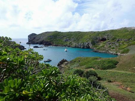 小笠原の南島の景色 小笠原の南島の景色 南島,小笠原,小笠原南島の写真素材