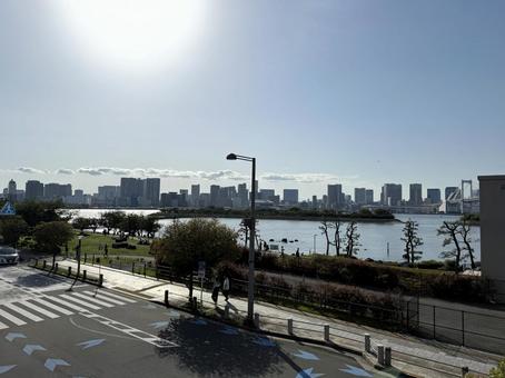 2025年春 昼間の東京お台場の風景 2025年春 昼間の東京お台場の風景 都心,さわやか,りんかい線の写真素材
