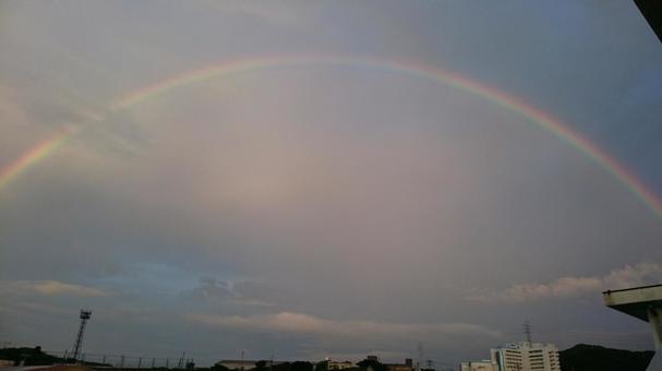 虹 虹 虹,空,風景の写真素材