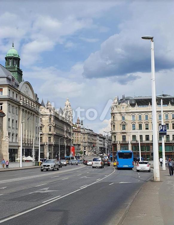 ペスト地区の街並み 都市,建築,通りの写真素材