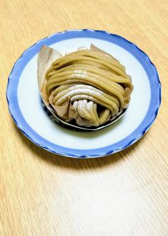 モンブラン モンブラン モンブラン,ケーキ,栗の写真素材