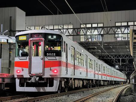山陽電鉄、5000系、5022編成 山陽電鉄、5000系、5022編成 山陽電鉄,本線,5000系の写真素材