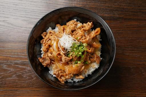 豚丼 豚丼 豚丼,豚肉,豚肉調理の写真素材