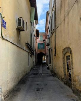 南仏 街並み 路地裏 南仏,ヨーロッパ,散策の写真素材