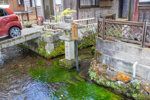醒井宿 十王水 醒井宿 十王水 醒井宿,十王水,居醒の清水の写真素材