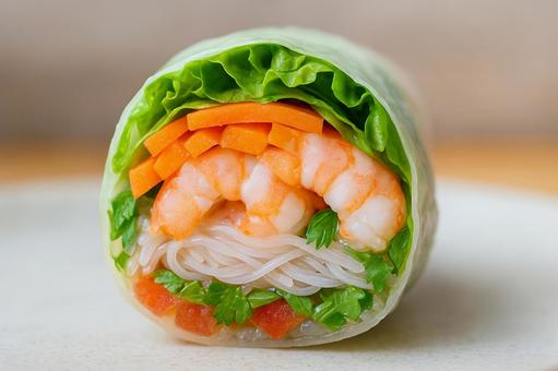 生春巻断面超接写の写真