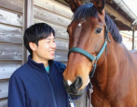 午年フォト・馬と彼氏 午年フォト・馬と彼氏の写真