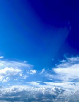 青空のグラデーション 青空のグラデーションの写真