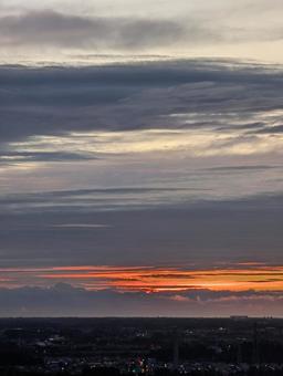 朝焼けと日の出 朝焼け,絶景,日の出の写真素材