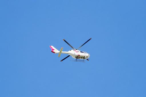 東京都ドクターヘリ ドクターヘリ,東京都ドクターヘリ,東京消防庁の写真素材