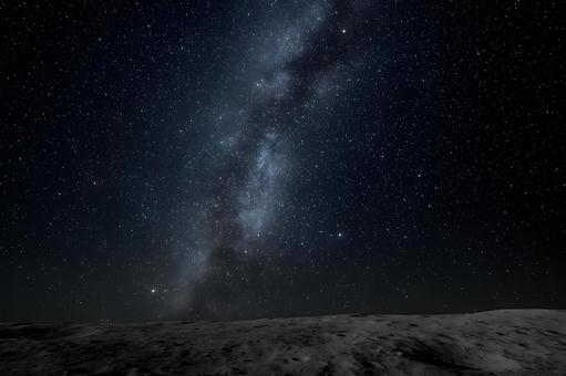 月面の星空 月面の星空の写真