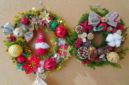 クリスマスリース クリスマス,フラワー,クリスマスリースの写真素材