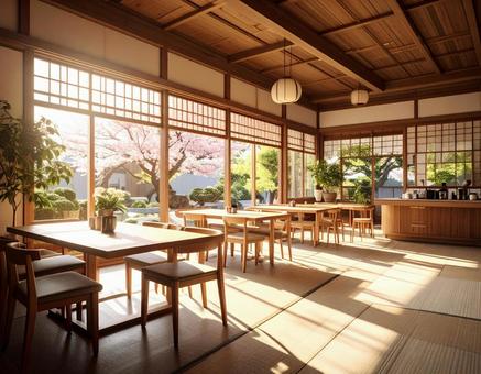 日本風のカフェ 日本風のカフェの写真