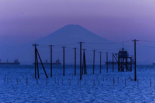 Underwater electric pole, JPG