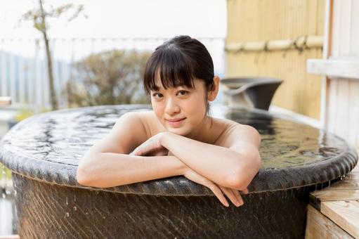 温泉イメージ 温泉イメージ 女性,温泉,人物の写真素材