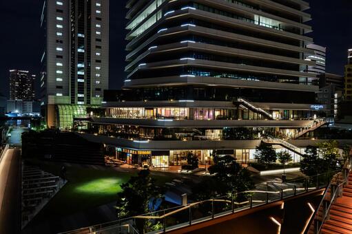 ウォーターズ竹芝　夜景　2025年 ウォーターズ竹芝,東京,夜景の写真素材