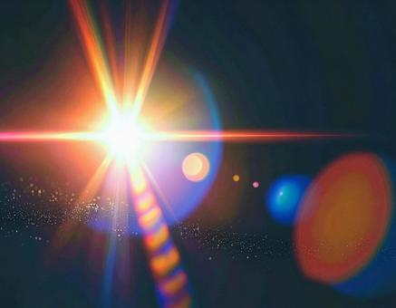 虹 ライトリーク　オーバーレイの写真