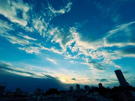 City at dusk, JPG