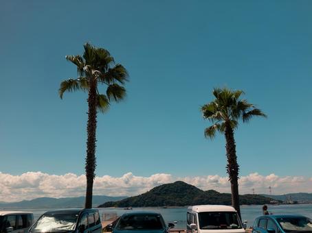 ビーチ ビーチ,海,雲の写真素材