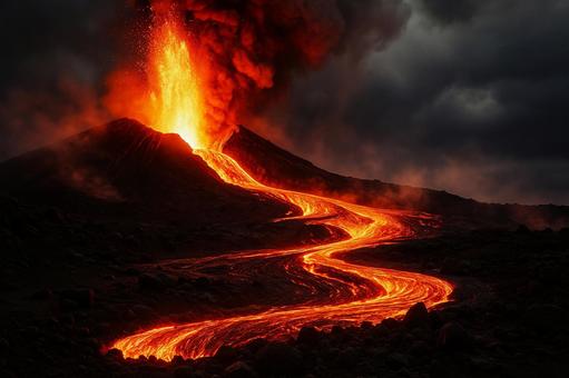 火山の噴火とマグマ4の写真