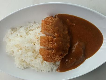食堂のカツカレー 食堂のカツカレーの写真