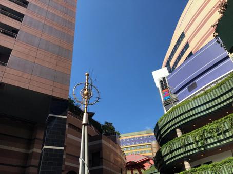 空とキャナルシティー 空とキャナルシティーの写真