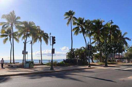 ワイキキビーチ ワイキキビーチ ハワイ,hawaii,ハワイ旅行の写真素材