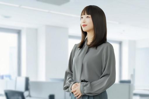 笑顔の女性・ビジネスウーマン 女性,笑顔,微笑むの写真素材