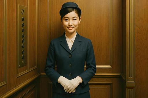 エレベーターガール 百貨店 昭和 平成 エレベーターガール 百貨店 昭和 平成の写真