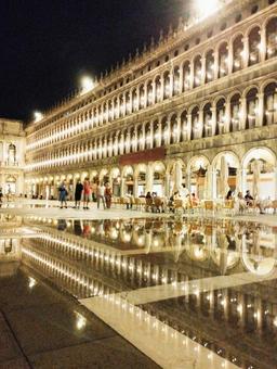 イタリア サンマルコ広場,街並み,海外の写真素材