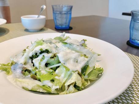 野菜サラダ 野菜サラダ グラス,食器,野菜の写真素材