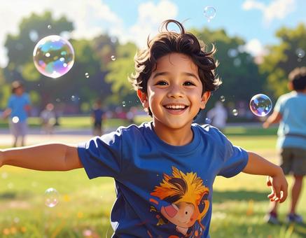 はしゃぐ子ども はしゃぐ子どもの写真