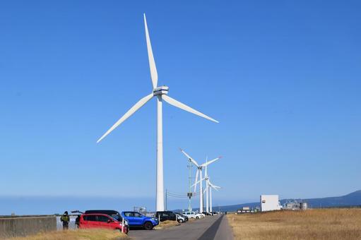 風力発電施設 自然エネルギー 風力発電,風力発電施設,風力発電所の写真素材
