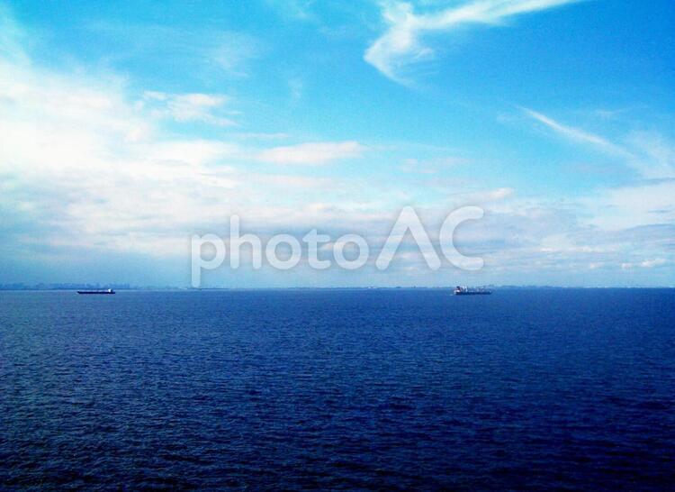 東京風景・東京湾 東京湾,海,海上の写真素材