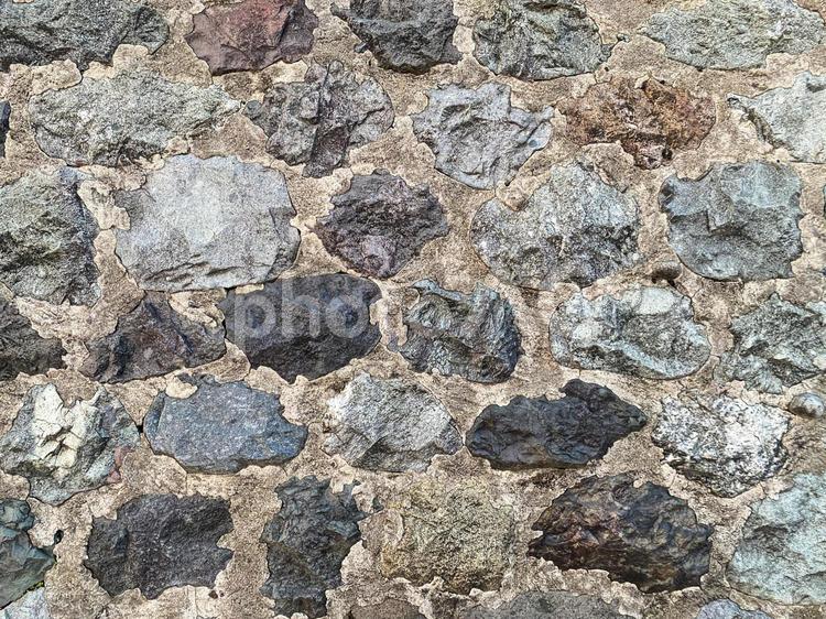 【背景・テクスチャ】河川・壁面「石・岩」 少し斜めから 背景,テクスチャ,石の写真素材