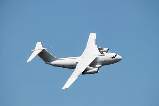 飛行機　C-1　輸送機 旅客機,航空機,エンジンの写真素材