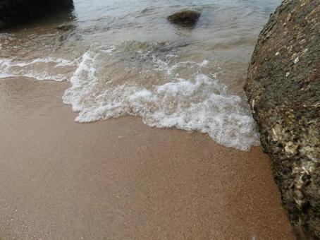 砂浜の波打ち際006 砂浜の波打ち際006 海,波,風景の写真素材