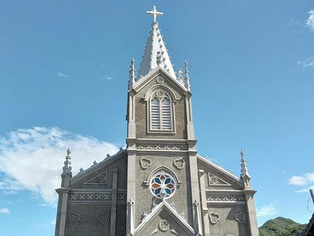 崎津教会 崎津教会,カトリック,隠れキリシタンの写真素材