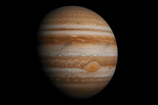 木星と大赤斑 木星と大赤斑の写真