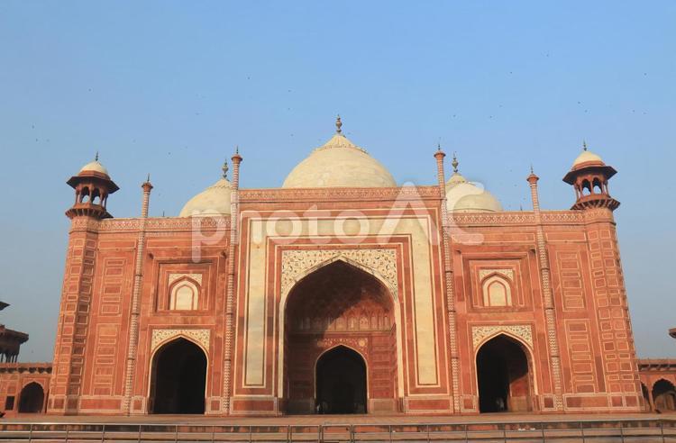 インド アグラ タージマハールの Mihman Khana インド アグラ タージマハールの Mihman Khana タージマハール,タージマハル,インドの写真素材