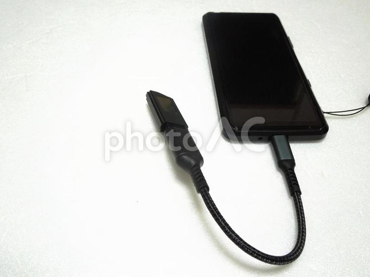 USB　OTG対応変換ケーブル2 スマホ,usb,typecの写真素材