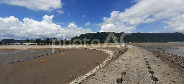 国分海浜公園　2020.07 海,海水浴場,ビーチの写真素材