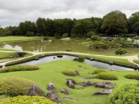 岡山後楽園 岡山後楽園 岡山後楽園,岡山,日本三名園の写真素材
