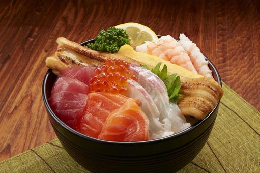 海鮮丼 海鮮丼 海鮮丼,海鮮,丼の写真素材