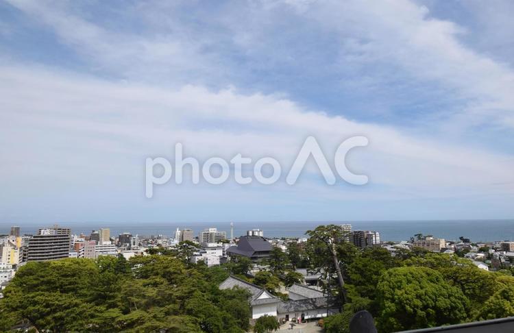 小田原の街並み 小田原,空,風景の写真素材