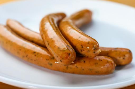 ソーセージ ソーセージ ソーセージ,ウインナー,燻製の写真素材