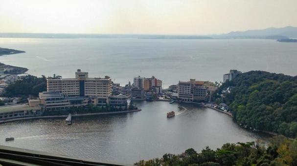 昼の浜名湖・舘山寺温泉 昼の浜名湖・舘山寺温泉 浜名湖,舘山寺温泉,舘山寺の写真素材