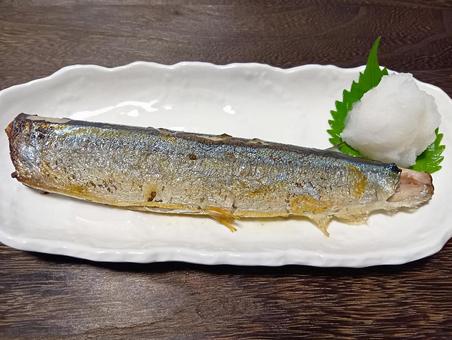 焼きサンマ サンマ,秋刀魚,魚の写真素材