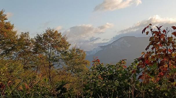 早朝の枝折峠 枝折峠,山,早朝の写真素材